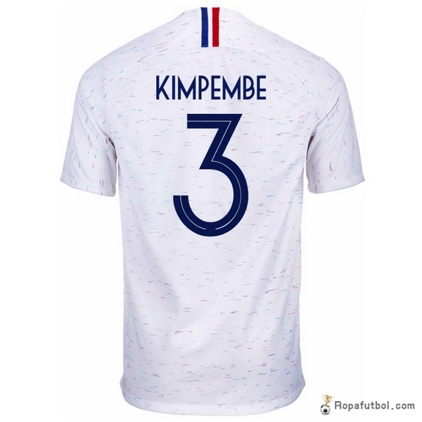 Camiseta Francia Replica Segunda Ropa Kimpembe 2018 Blanco